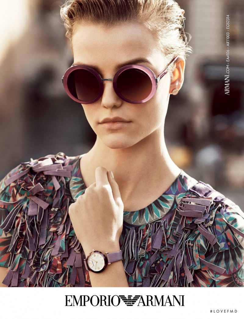 Luna Bijl featured in  the Emporio Armani advertisement for Spring/Summer 2017