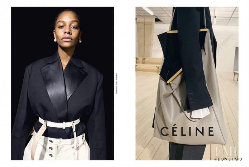 Karly Loyce featured in  the Celine advertisement for Spring/Summer 2017