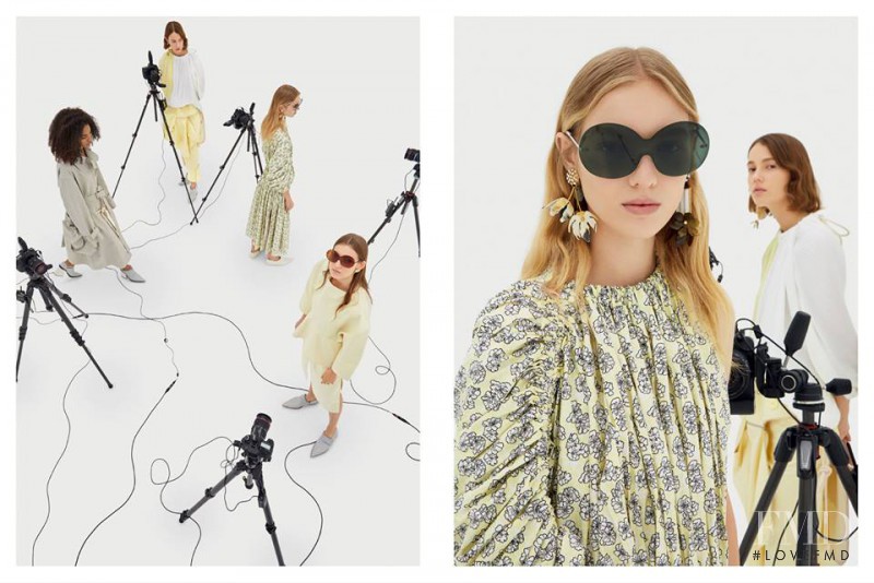 Jessica Picton Warlow featured in  the Marni advertisement for Spring/Summer 2017