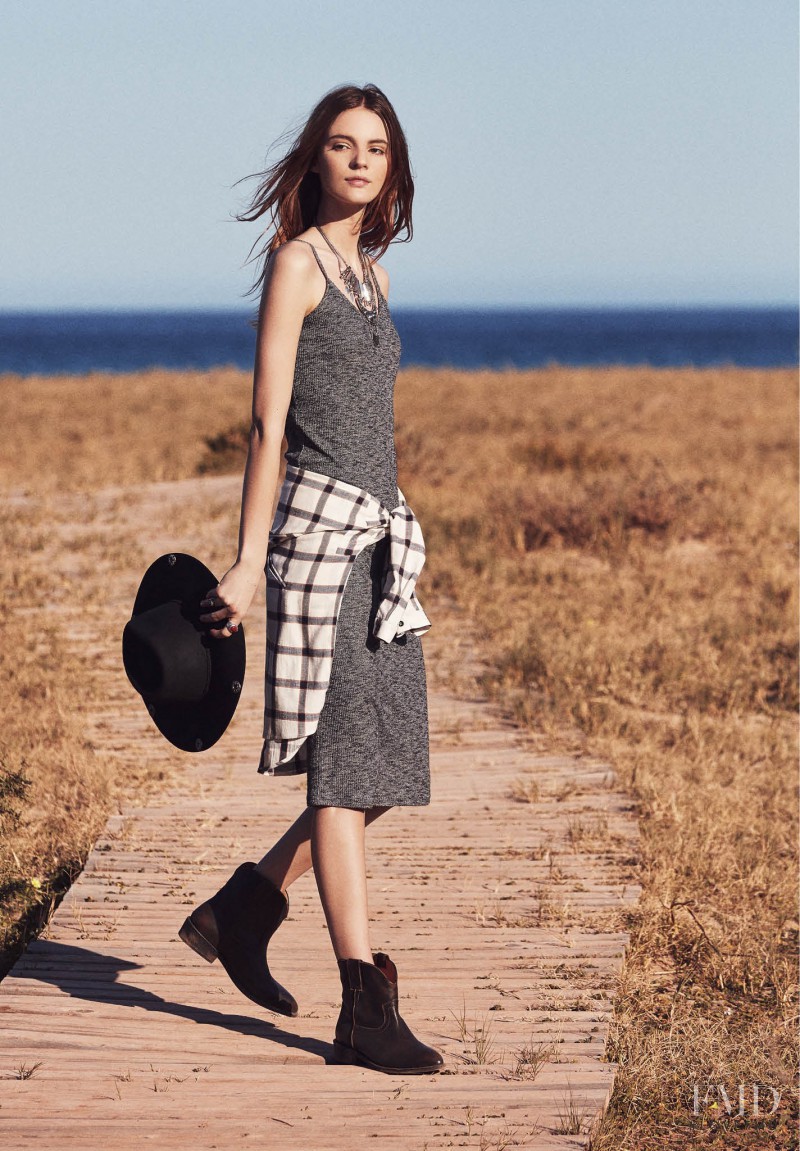 Tilda Lindstam featured in  the Mango #NEWPRICES lookbook for Spring 2016