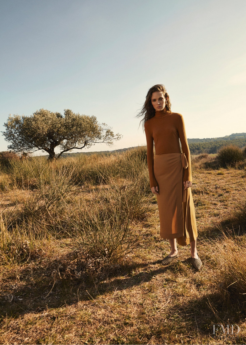 Adrienne Juliger featured in  the Mango Monochromatic Nature lookbook for Spring 2016