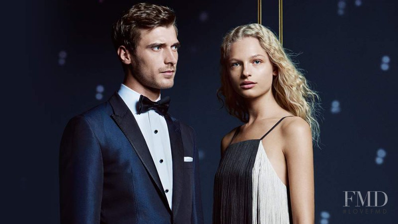 Frederikke Sofie Falbe-Hansen featured in  the Hugo Boss advertisement for Holiday 2016