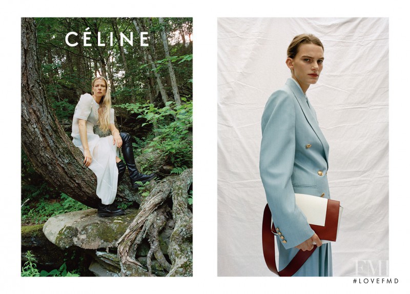 Laura Morgan featured in  the Celine advertisement for Resort 2017