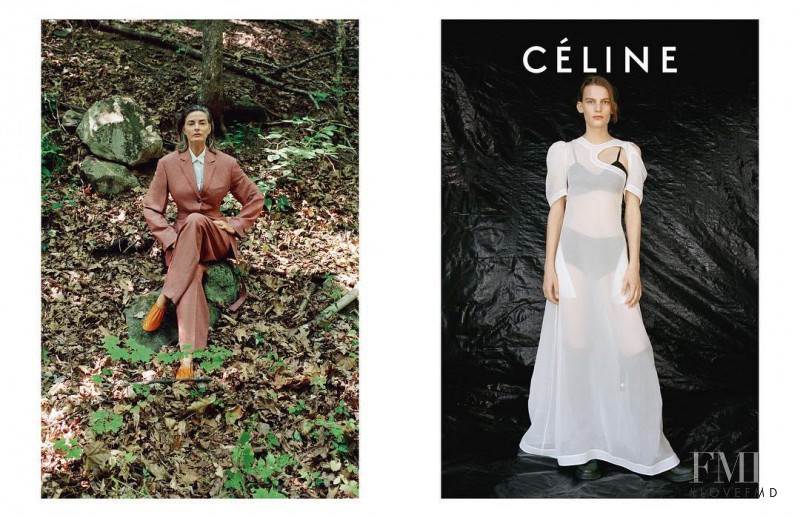 Laura Morgan featured in  the Celine advertisement for Resort 2017