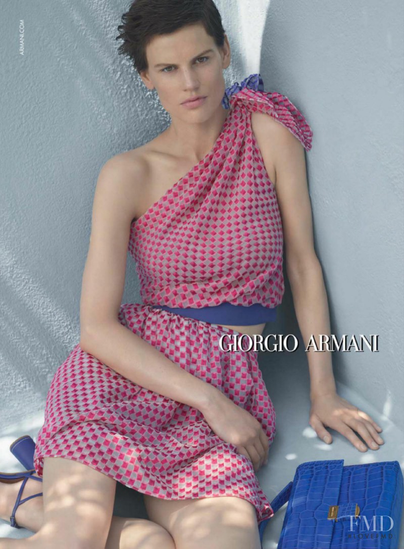 Saskia de Brauw featured in  the Giorgio Armani advertisement for Resort 2017