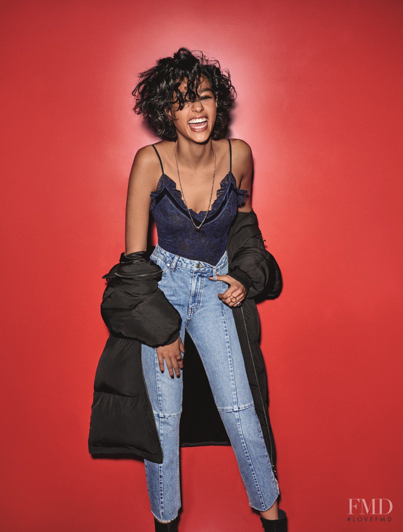 Damaris Goddrie featured in  the Topshop advertisement for Holiday 2016