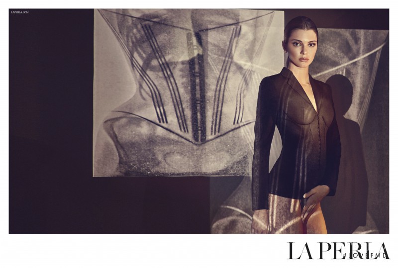 Kendall Jenner featured in  the La Perla advertisement for Spring/Summer 2017