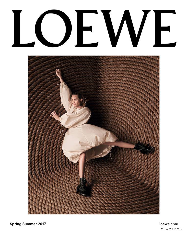 Amber Valletta featured in  the Loewe advertisement for Spring/Summer 2017