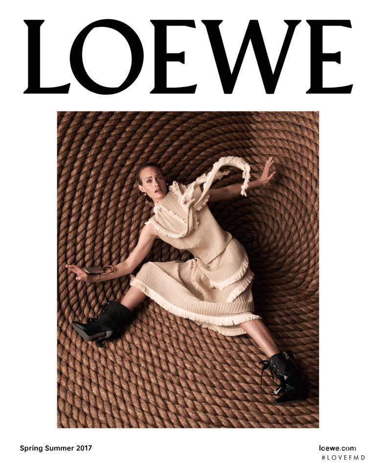 Amber Valletta featured in  the Loewe advertisement for Spring/Summer 2017