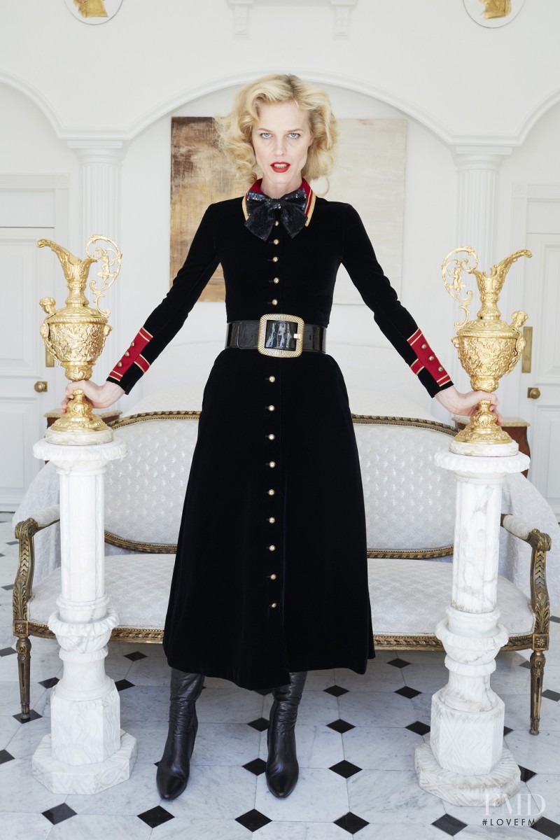 Eva Herzigova featured in  the Barneys New York advertisement for Autumn/Winter 2016