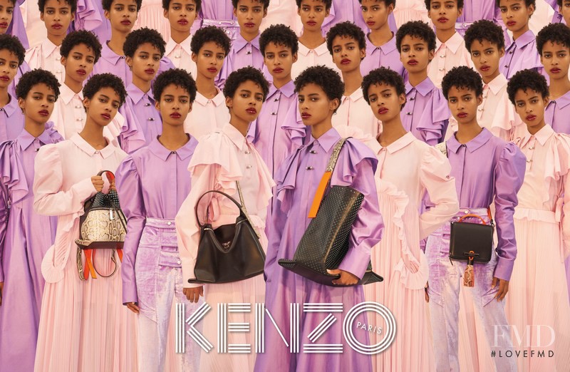 Amelia Rami featured in  the Kenzo advertisement for Spring/Summer 2017