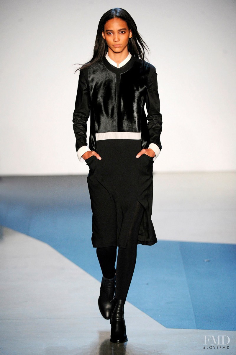 Cora Emmanuel featured in  the Helmut Lang fashion show for Autumn/Winter 2013