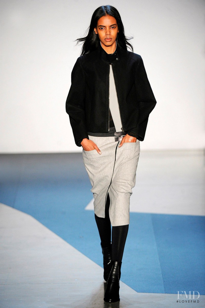Grace Mahary featured in  the Helmut Lang fashion show for Autumn/Winter 2013