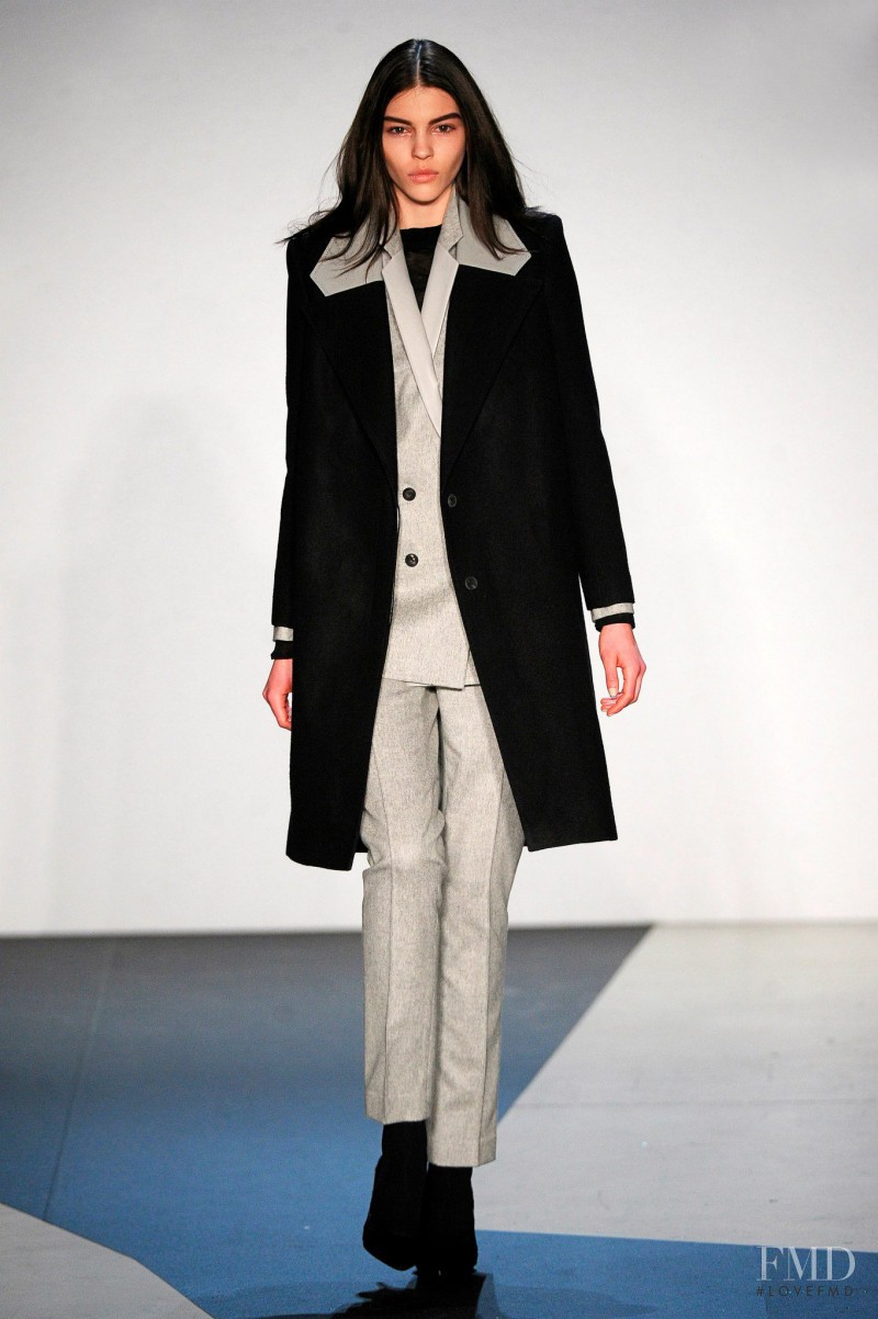Kate Bogucharskaia featured in  the Helmut Lang fashion show for Autumn/Winter 2013