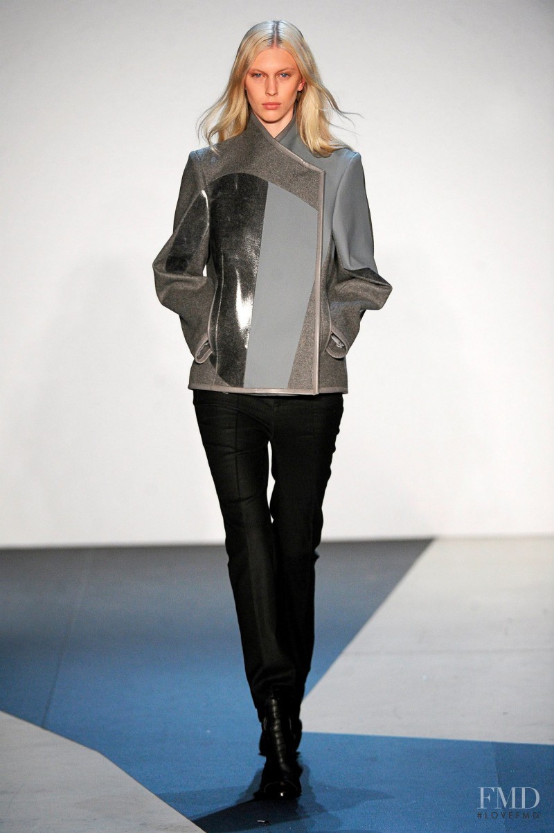 Juliana Schurig featured in  the Helmut Lang fashion show for Autumn/Winter 2013