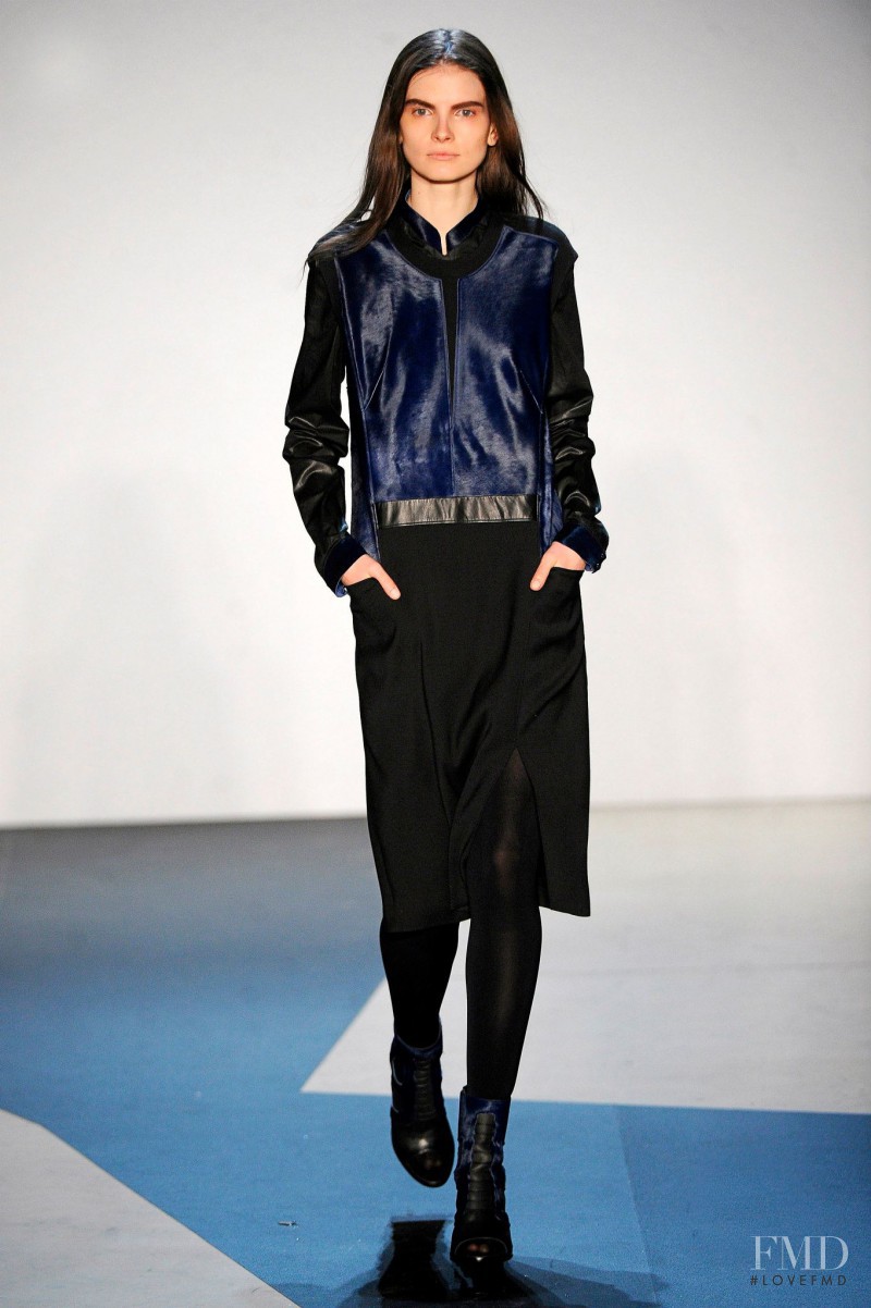 Nikola Romanova featured in  the Helmut Lang fashion show for Autumn/Winter 2013