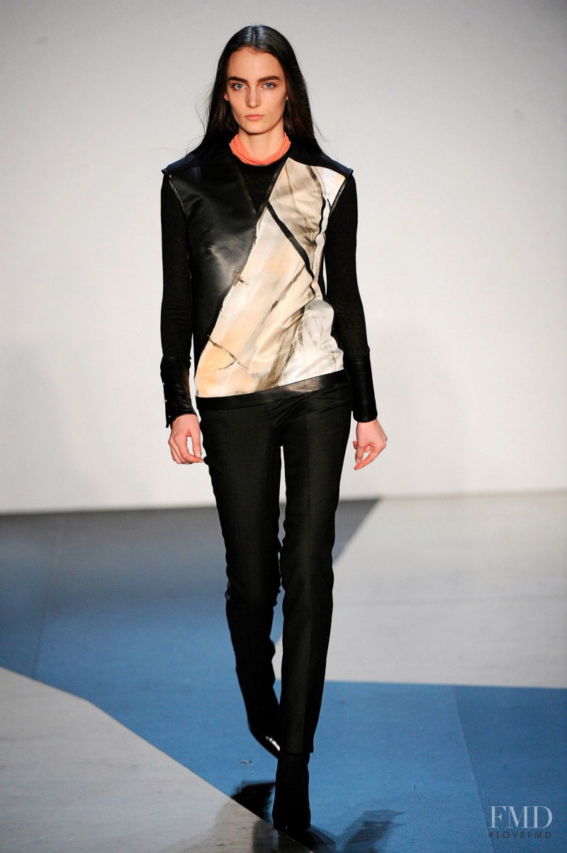 Zuzanna Bijoch featured in  the Helmut Lang fashion show for Autumn/Winter 2013