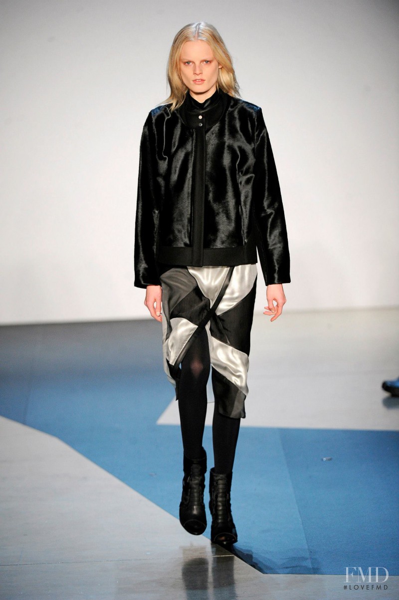 Hanne Gaby Odiele featured in  the Helmut Lang fashion show for Autumn/Winter 2013