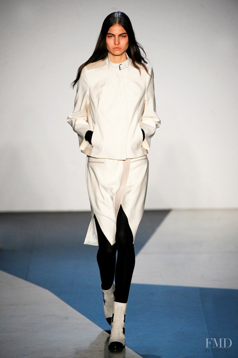 Lin Kjerulf featured in  the Helmut Lang fashion show for Autumn/Winter 2013