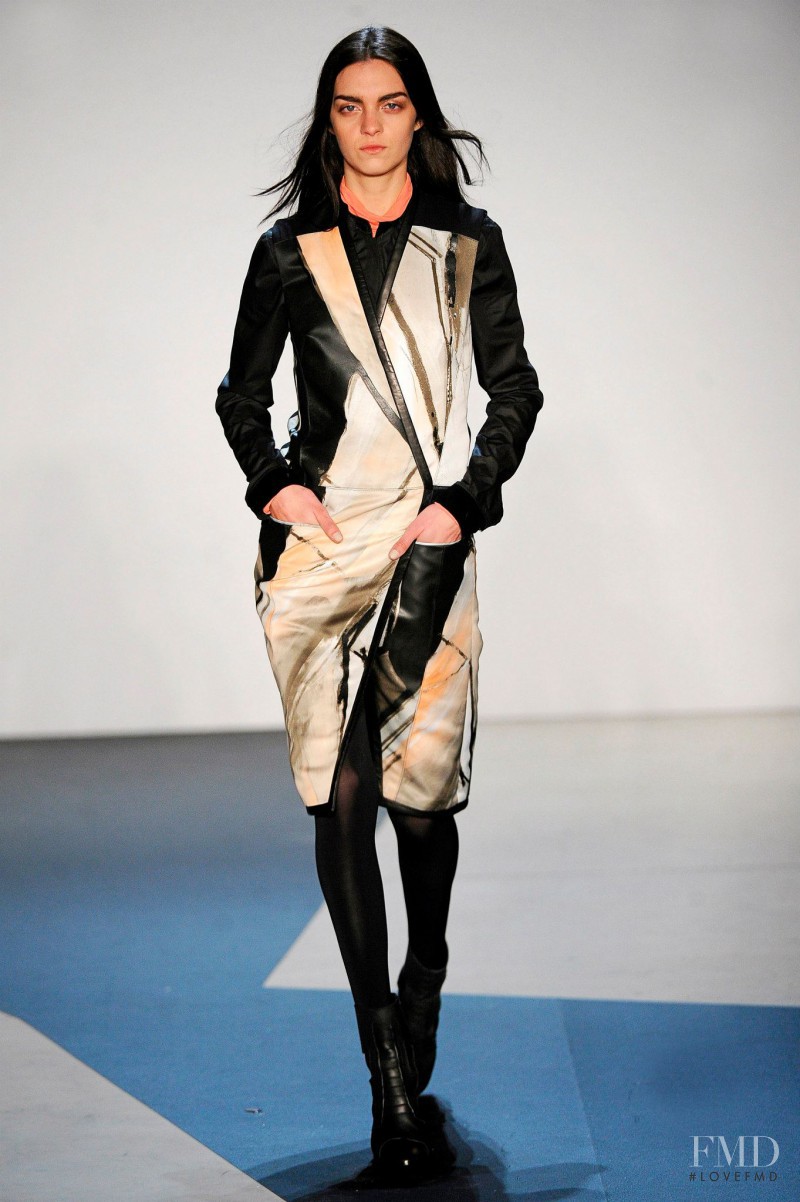 Magda Laguinge featured in  the Helmut Lang fashion show for Autumn/Winter 2013