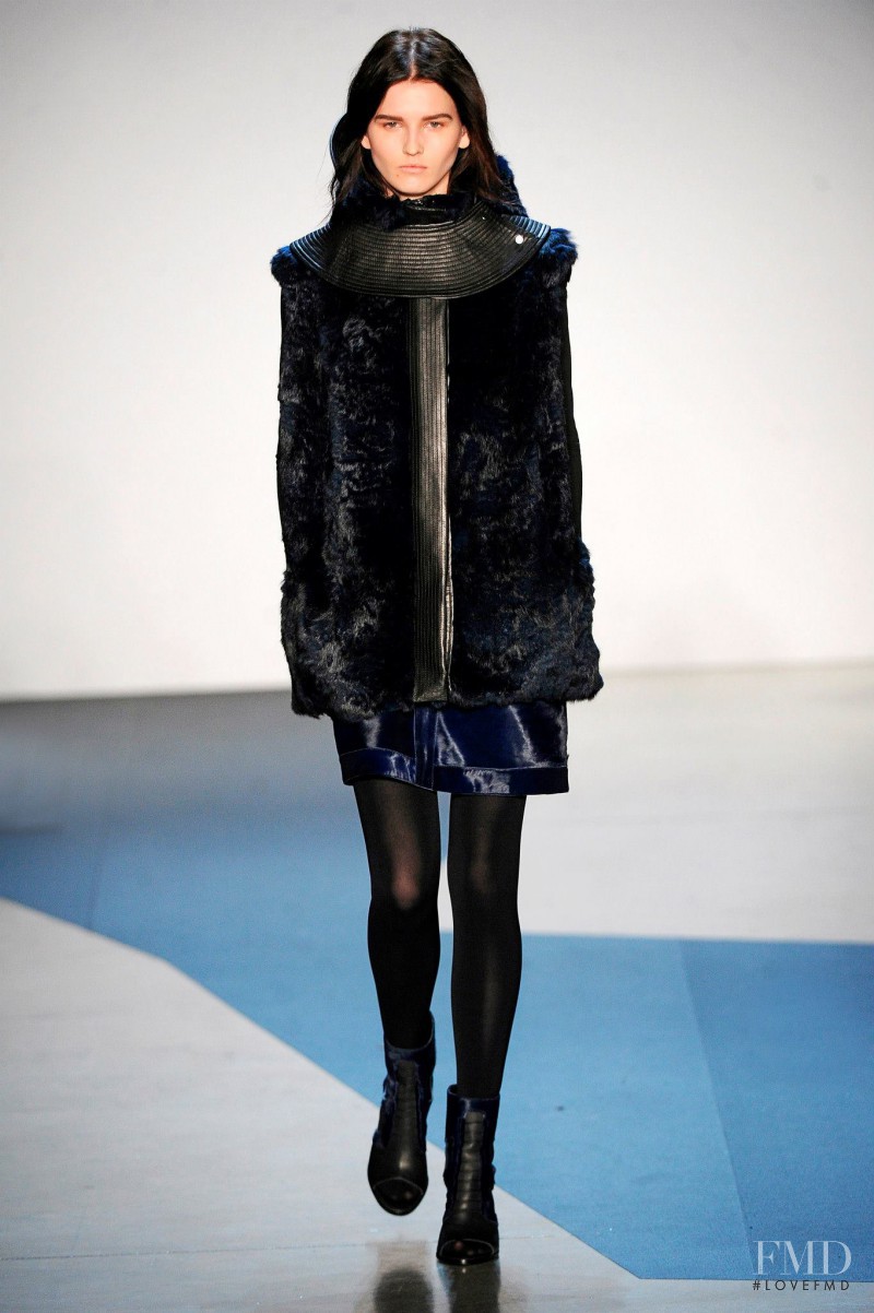 Katlin Aas featured in  the Helmut Lang fashion show for Autumn/Winter 2013