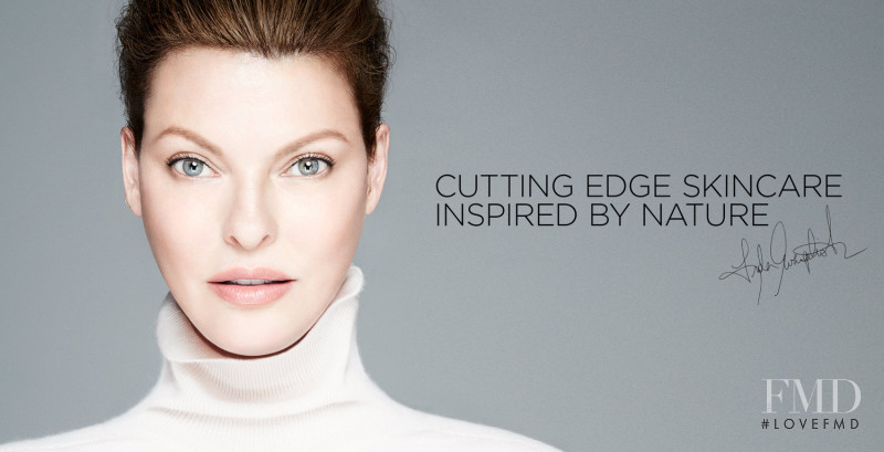Linda Evangelista featured in  the Erasa Skincare advertisement for Autumn/Winter 2016