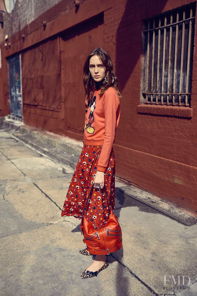 Teddy Quinlivan featured in  the Marc Jacobs lookbook for Pre-Fall 2017