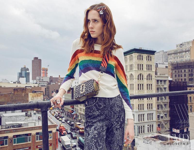 Teddy Quinlivan featured in  the Marc Jacobs lookbook for Pre-Fall 2017