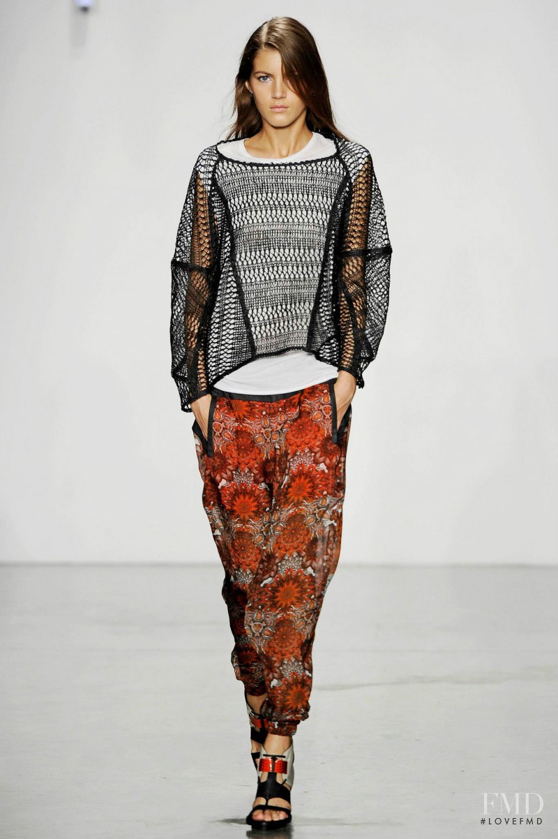 Valery Kaufman featured in  the Helmut Lang fashion show for Spring/Summer 2013