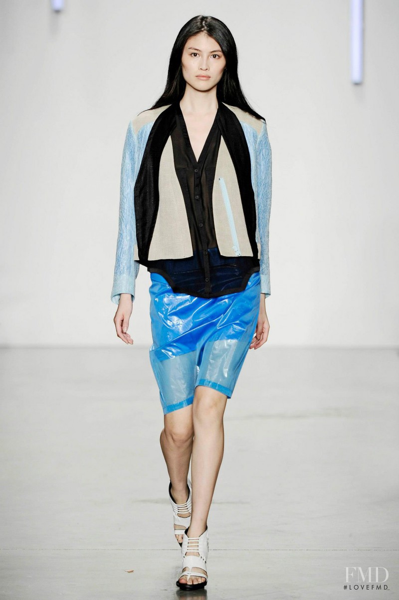 Sui He featured in  the Helmut Lang fashion show for Spring/Summer 2013