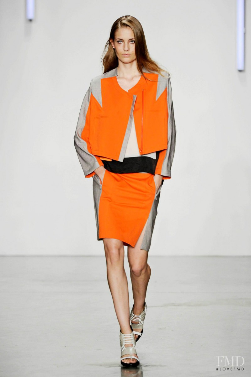 Nadja Bender featured in  the Helmut Lang fashion show for Spring/Summer 2013