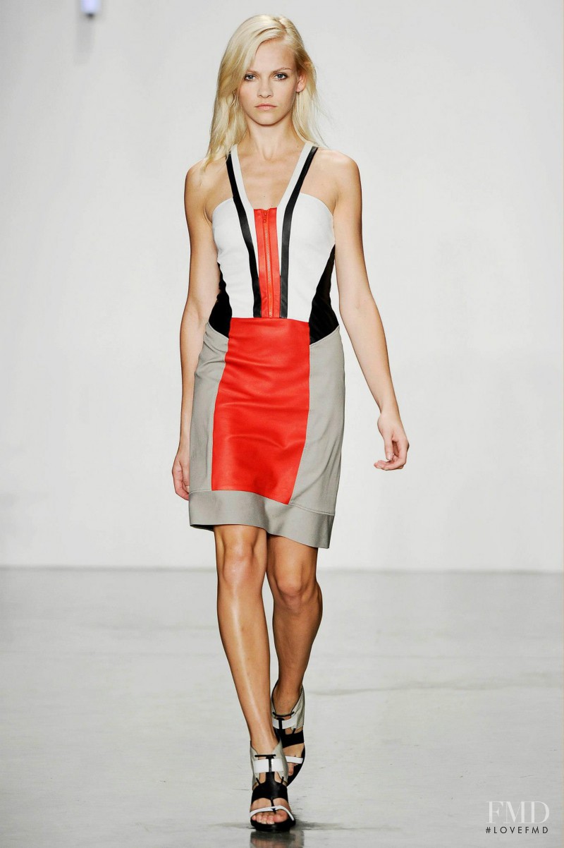 Ginta Lapina featured in  the Helmut Lang fashion show for Spring/Summer 2013