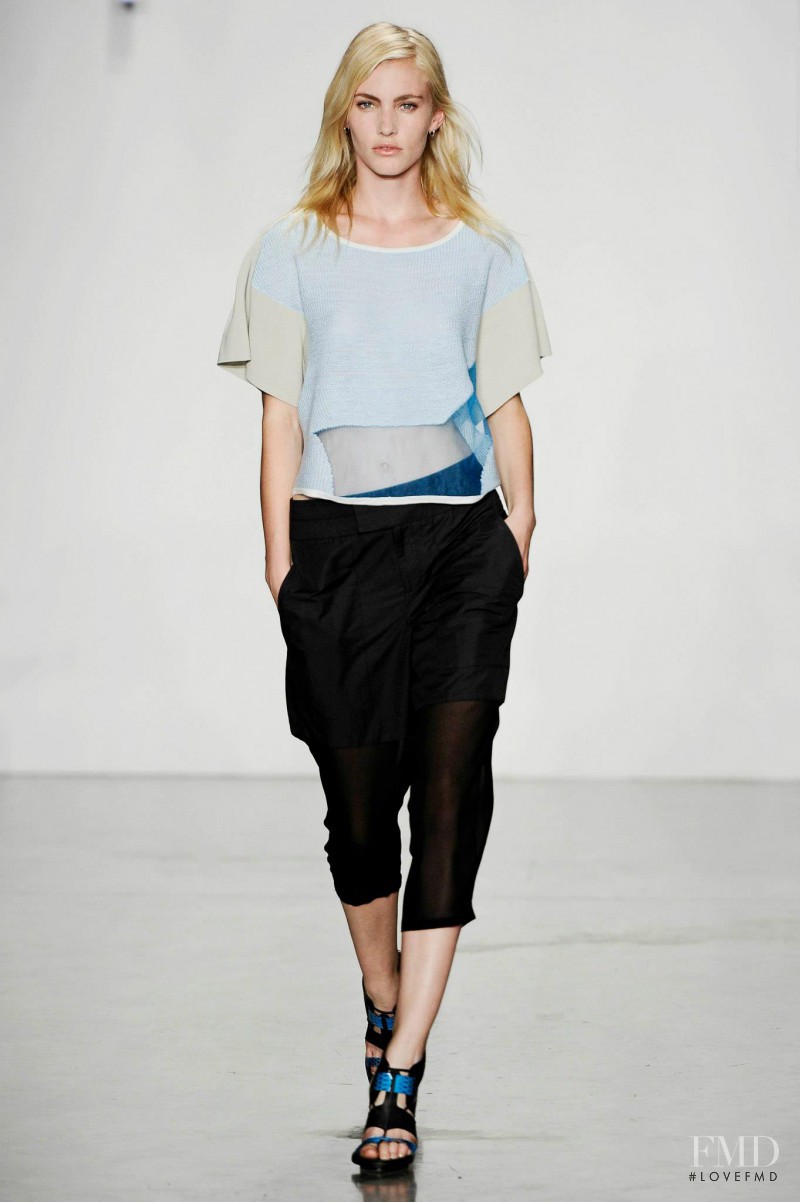 Emily Baker featured in  the Helmut Lang fashion show for Spring/Summer 2013