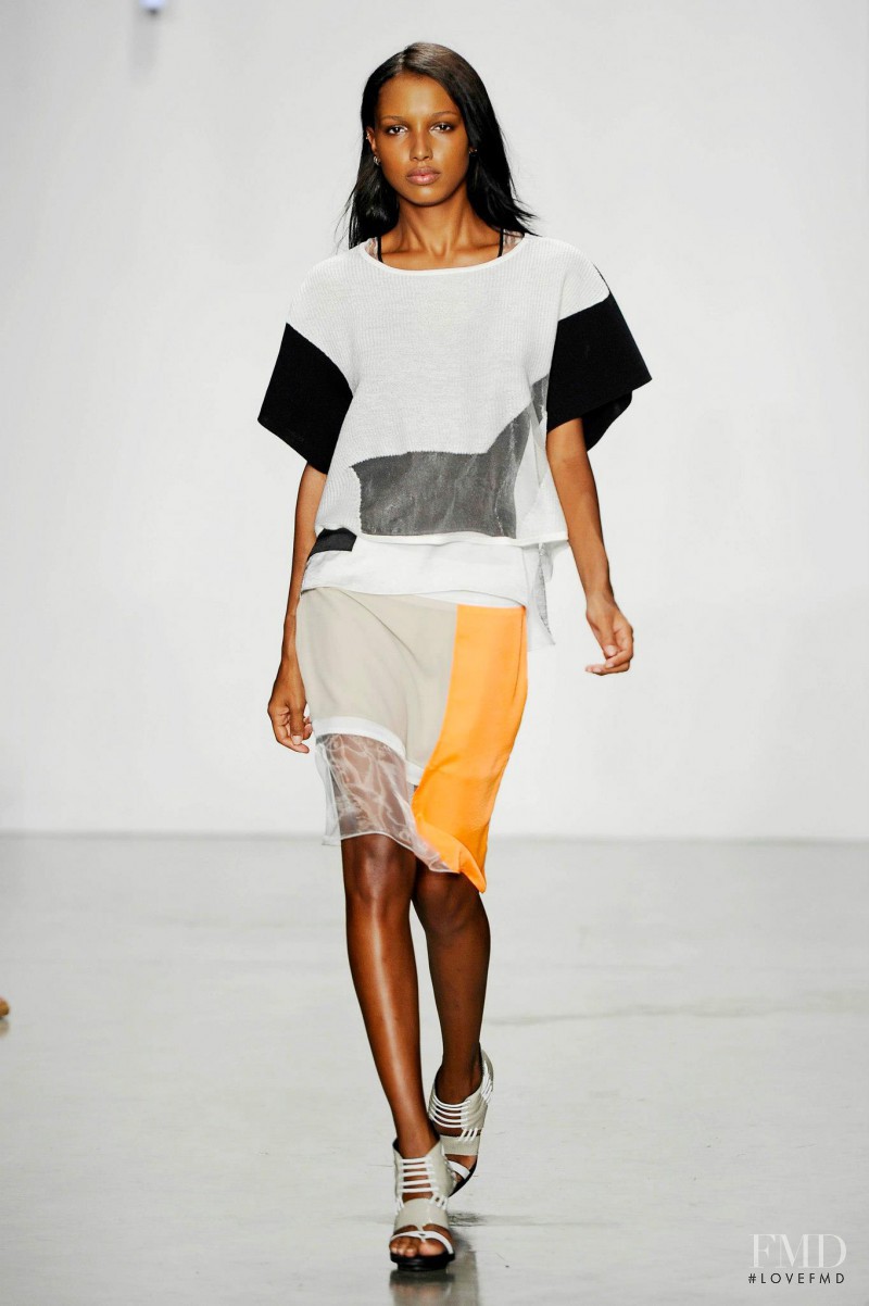 Jasmine Tookes featured in  the Helmut Lang fashion show for Spring/Summer 2013