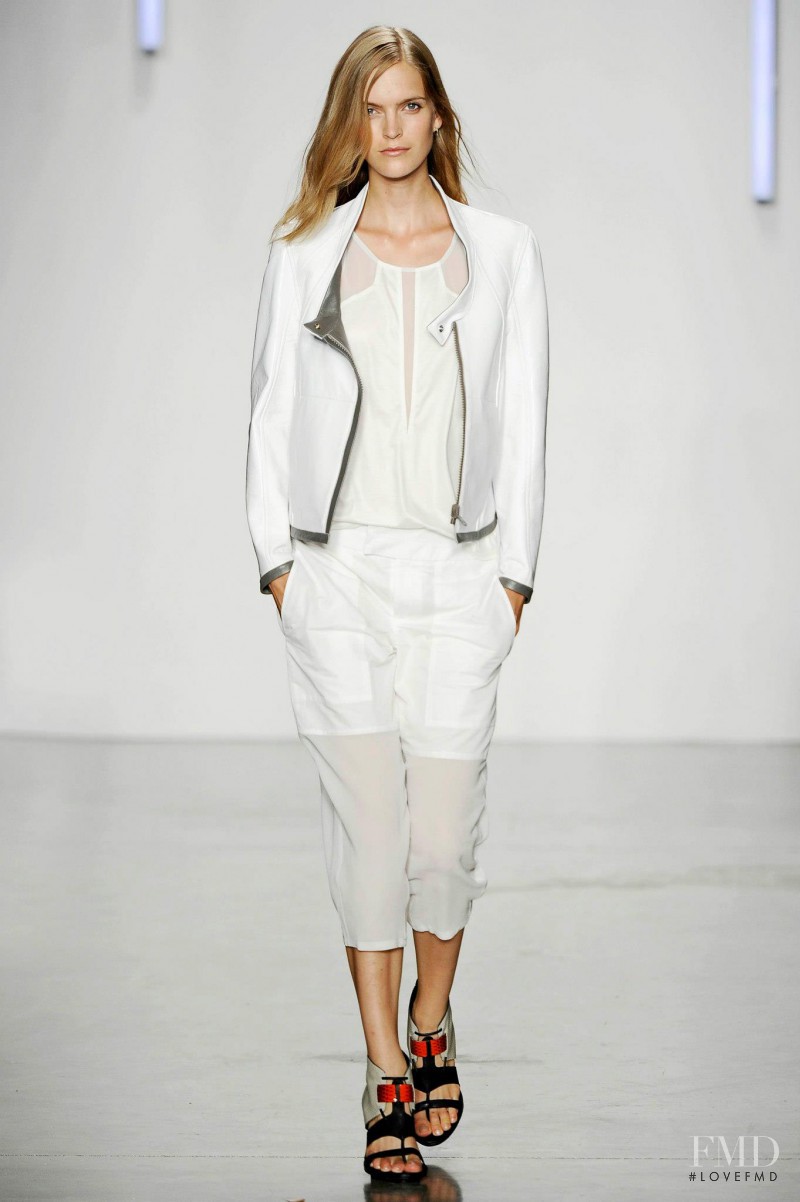 Mirte Maas featured in  the Helmut Lang fashion show for Spring/Summer 2013