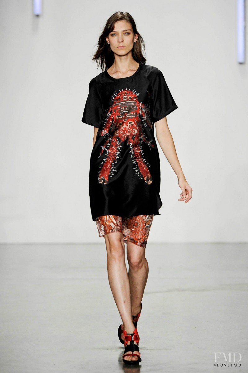 Kati Nescher featured in  the Helmut Lang fashion show for Spring/Summer 2013