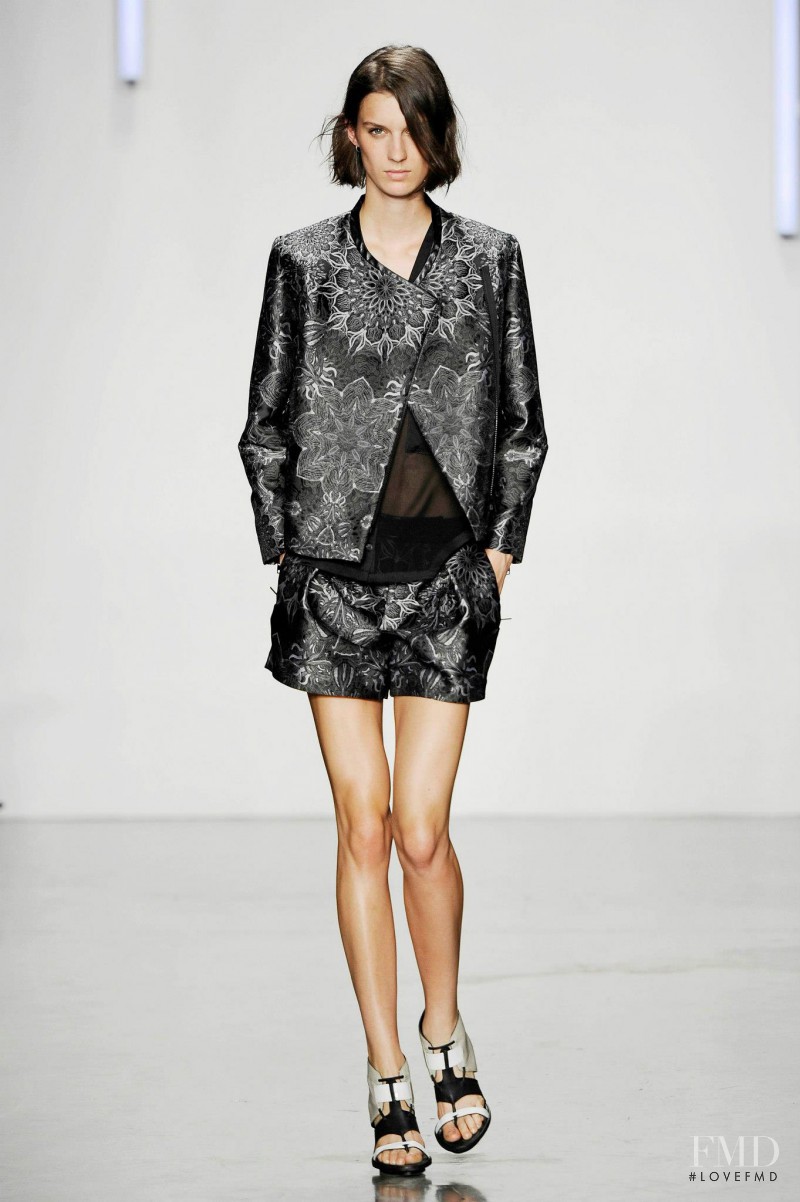 Marte Mei van Haaster featured in  the Helmut Lang fashion show for Spring/Summer 2013