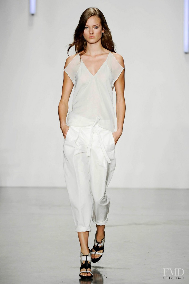 Monika Jagaciak featured in  the Helmut Lang fashion show for Spring/Summer 2013