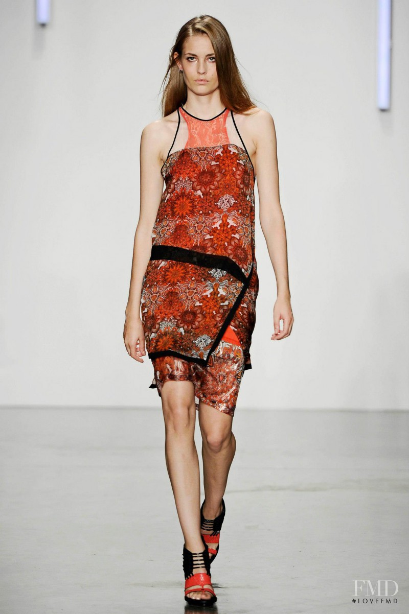 Nadja Bender featured in  the Helmut Lang fashion show for Spring/Summer 2013