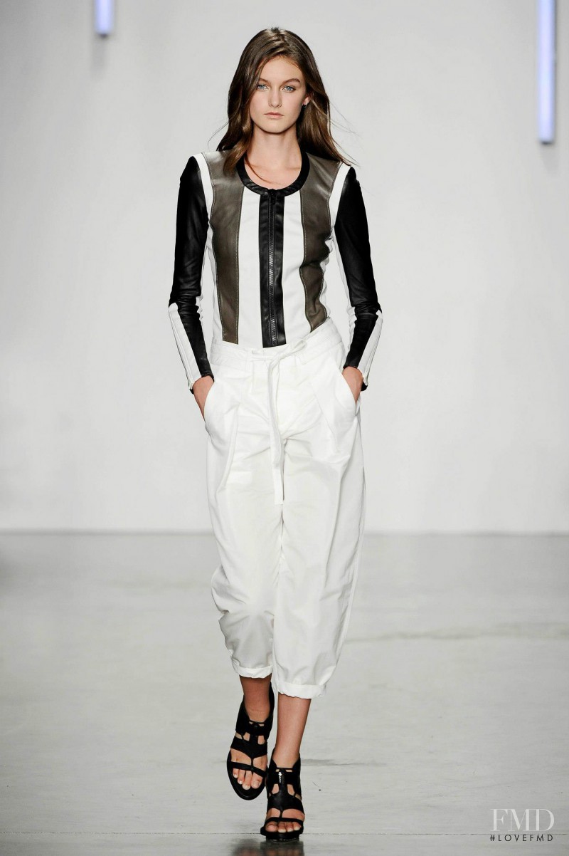 Andie Arthur featured in  the Helmut Lang fashion show for Spring/Summer 2013