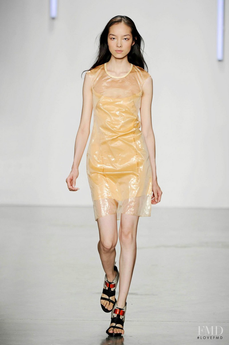 Fei Fei Sun featured in  the Helmut Lang fashion show for Spring/Summer 2013