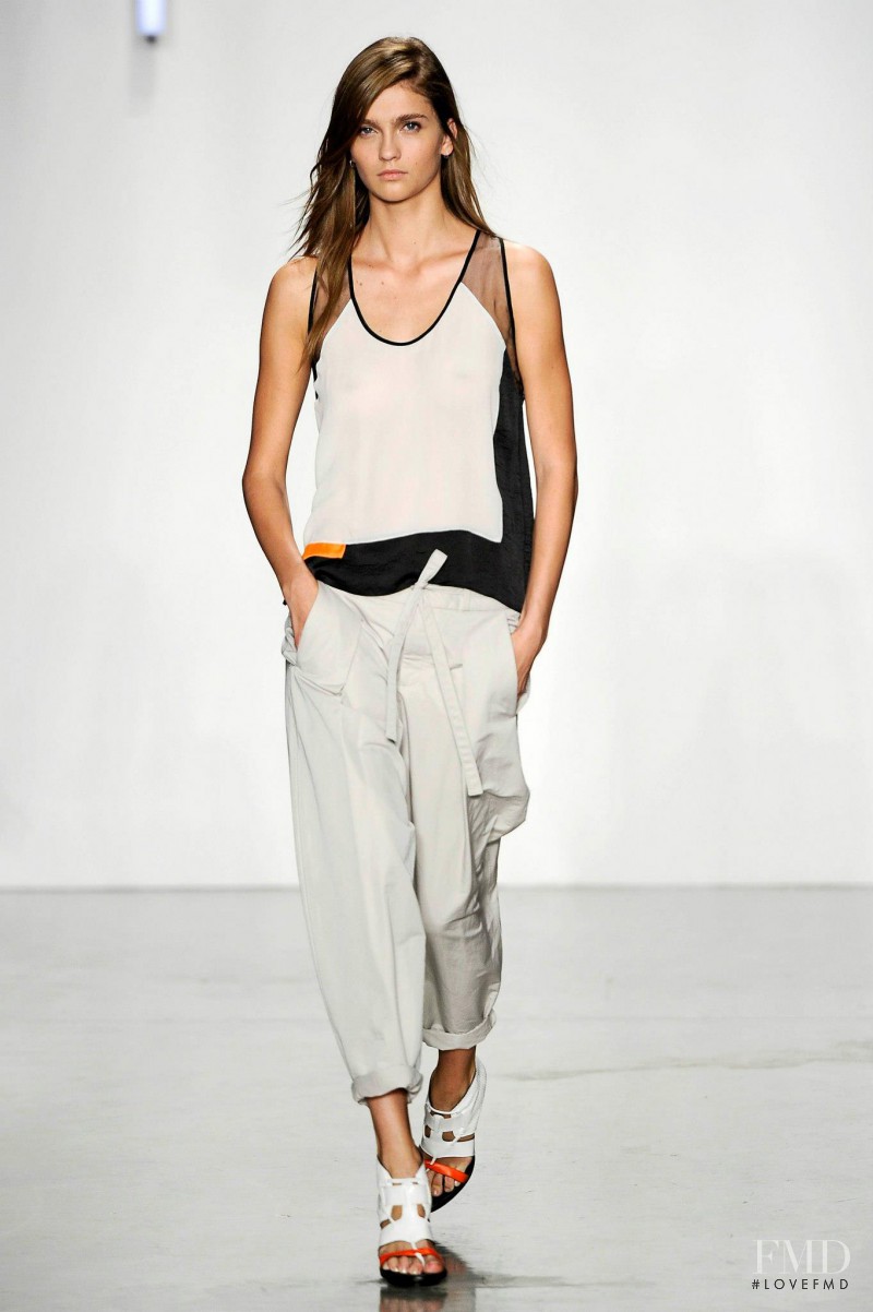 Ella Kandyba featured in  the Helmut Lang fashion show for Spring/Summer 2013