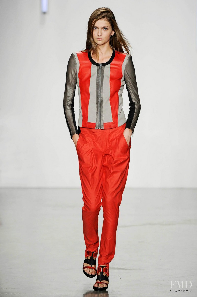 Ella Kandyba featured in  the Helmut Lang fashion show for Spring/Summer 2013