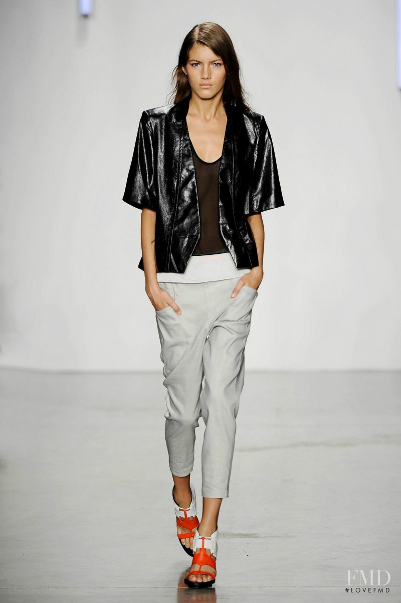 Valery Kaufman featured in  the Helmut Lang fashion show for Spring/Summer 2013