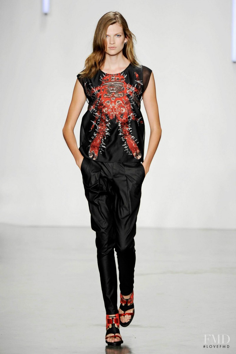 Bette Franke featured in  the Helmut Lang fashion show for Spring/Summer 2013