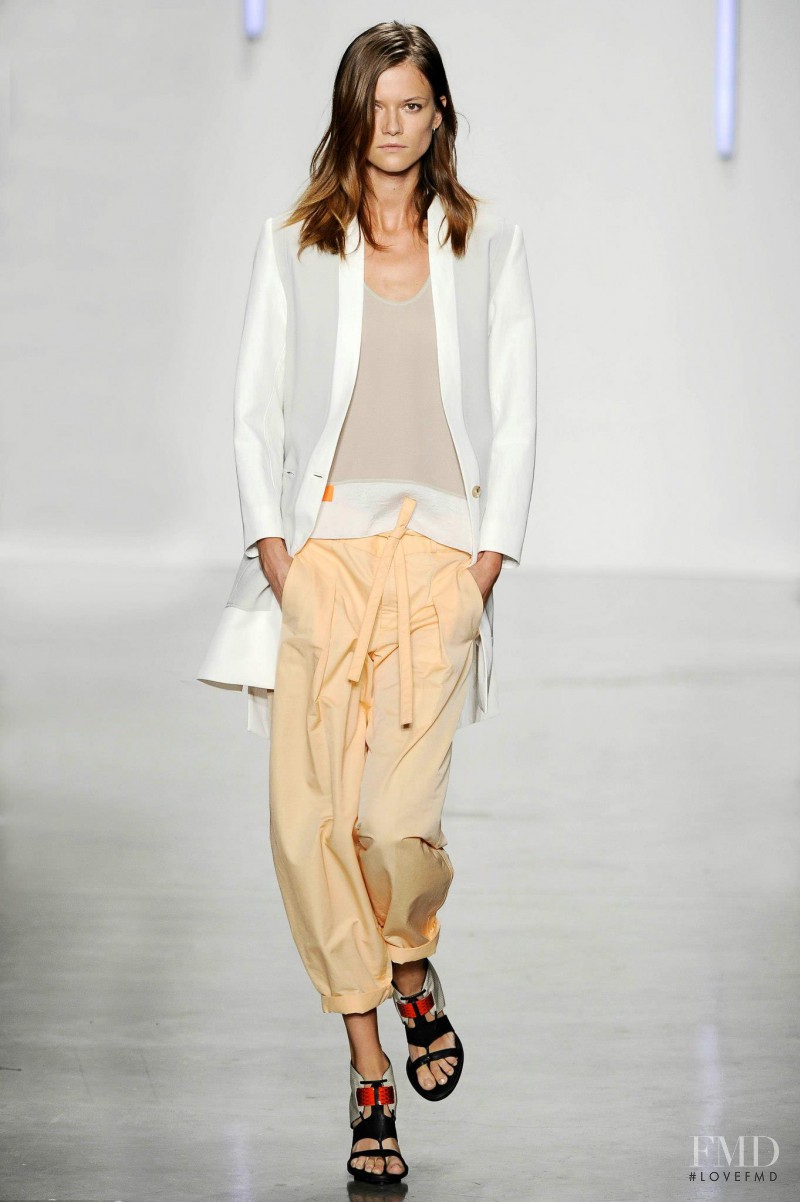 Kasia Struss featured in  the Helmut Lang fashion show for Spring/Summer 2013