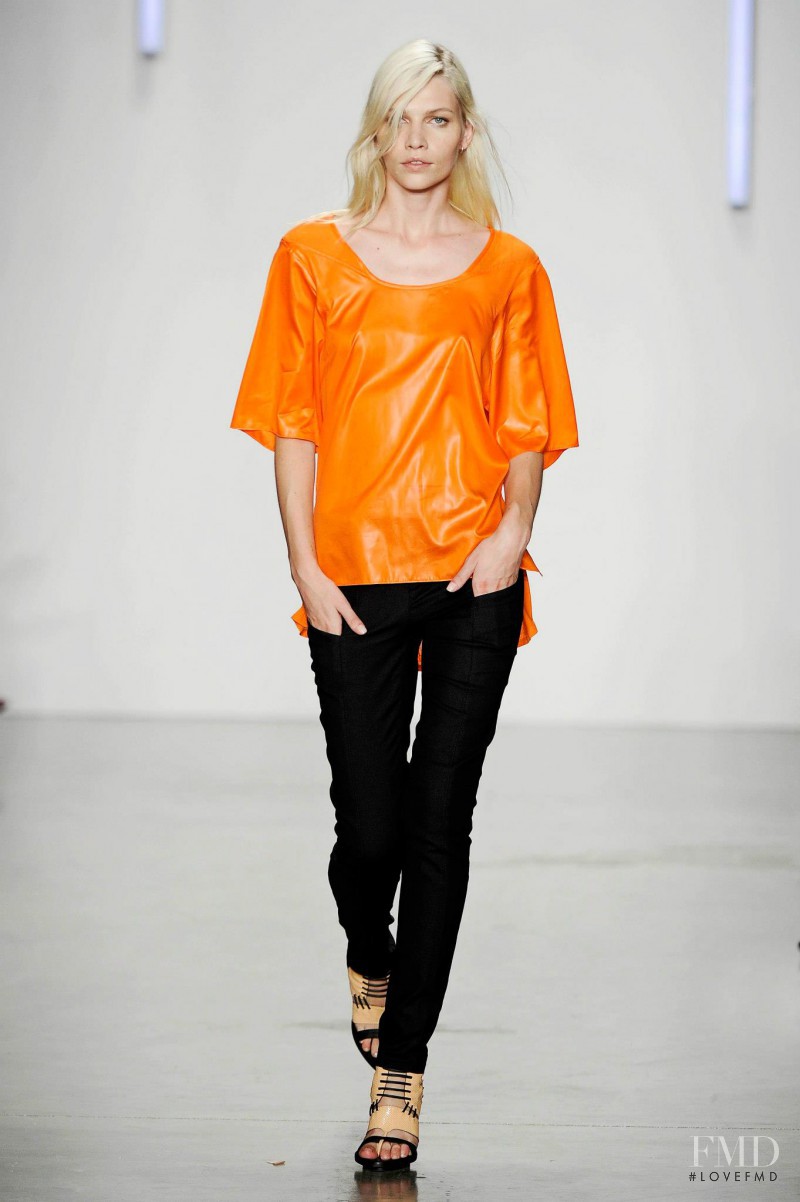 Aline Weber featured in  the Helmut Lang fashion show for Spring/Summer 2013