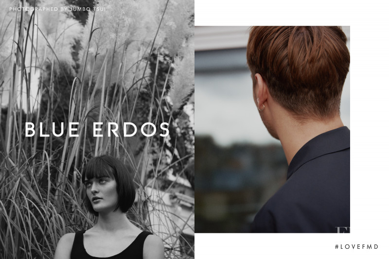 Ben Allen featured in  the Blue Erdos advertisement for Spring/Summer 2017