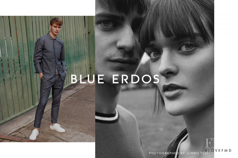 Ben Allen featured in  the Blue Erdos advertisement for Spring/Summer 2017