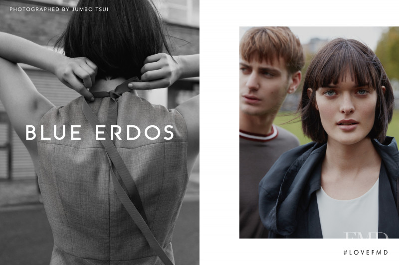 Ben Allen featured in  the Blue Erdos advertisement for Spring/Summer 2017